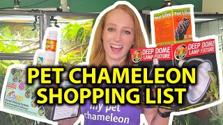 Everything you need for a pet chameleon