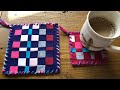 フェルトで『鍋敷き・コースター』を作ったよ・作り方・織物・織る❤︎DIY/tutorial/pot stand/felt weaving❤︎手仕事#586