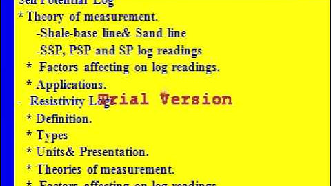 Well logging Lect 5 design