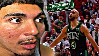 Derrick White WAS ON ONE!!! Boston Celtics vs Miami Heat Game 4 Full Highlights | 2024 ECR1 Reaction