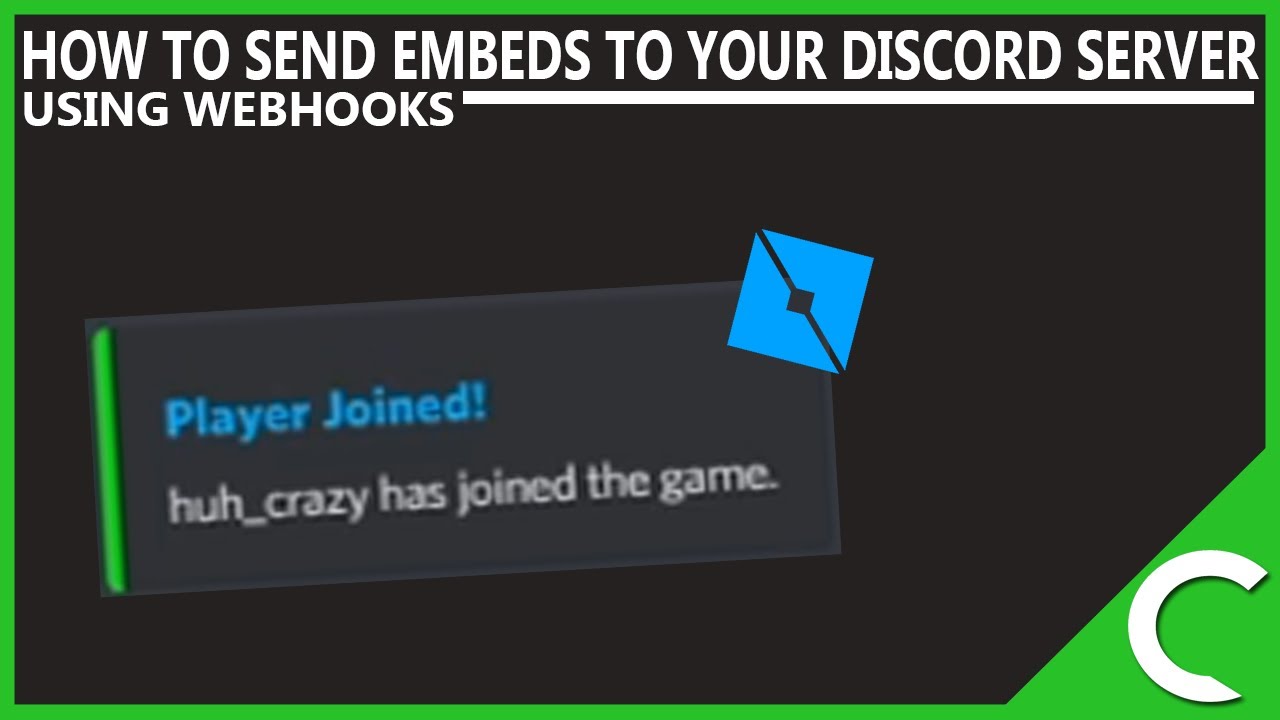 How To Use Webhooks To Send Messages Webhooks To Your Discord Server Roblox Studio Youtube - roblox send messages said in chat to discord