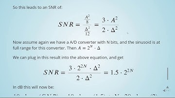 ADSP - 02 Quantization: SNR - 05 SNR of a Sine Wave