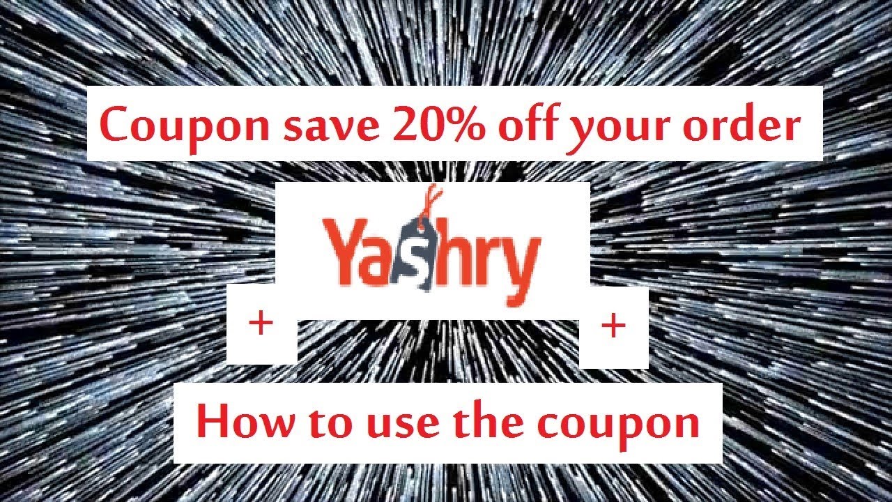 Yashry coupon save 20 off your order YouTube