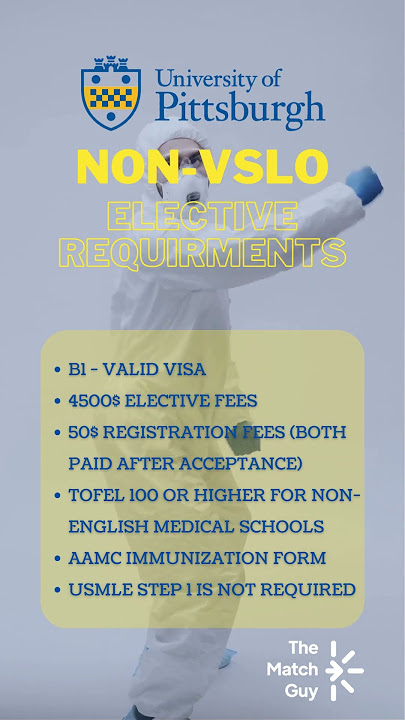 University of PittsburghNON-VSLO Elective requirements 📃#shorts