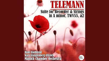 Suite for Recorder & Strings in A minor, TWV55, a2: IV. Menuet 1 alternativement & Menuet 2