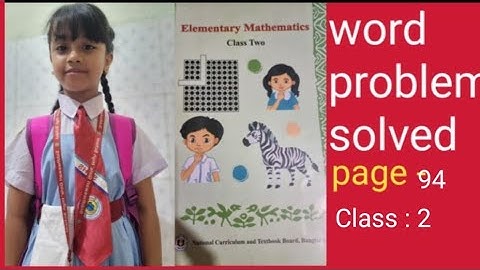 Class 2, Elementary mathematics 2025 ,page _94 English version.(Easy solution).#maths#viralmaths#fyp