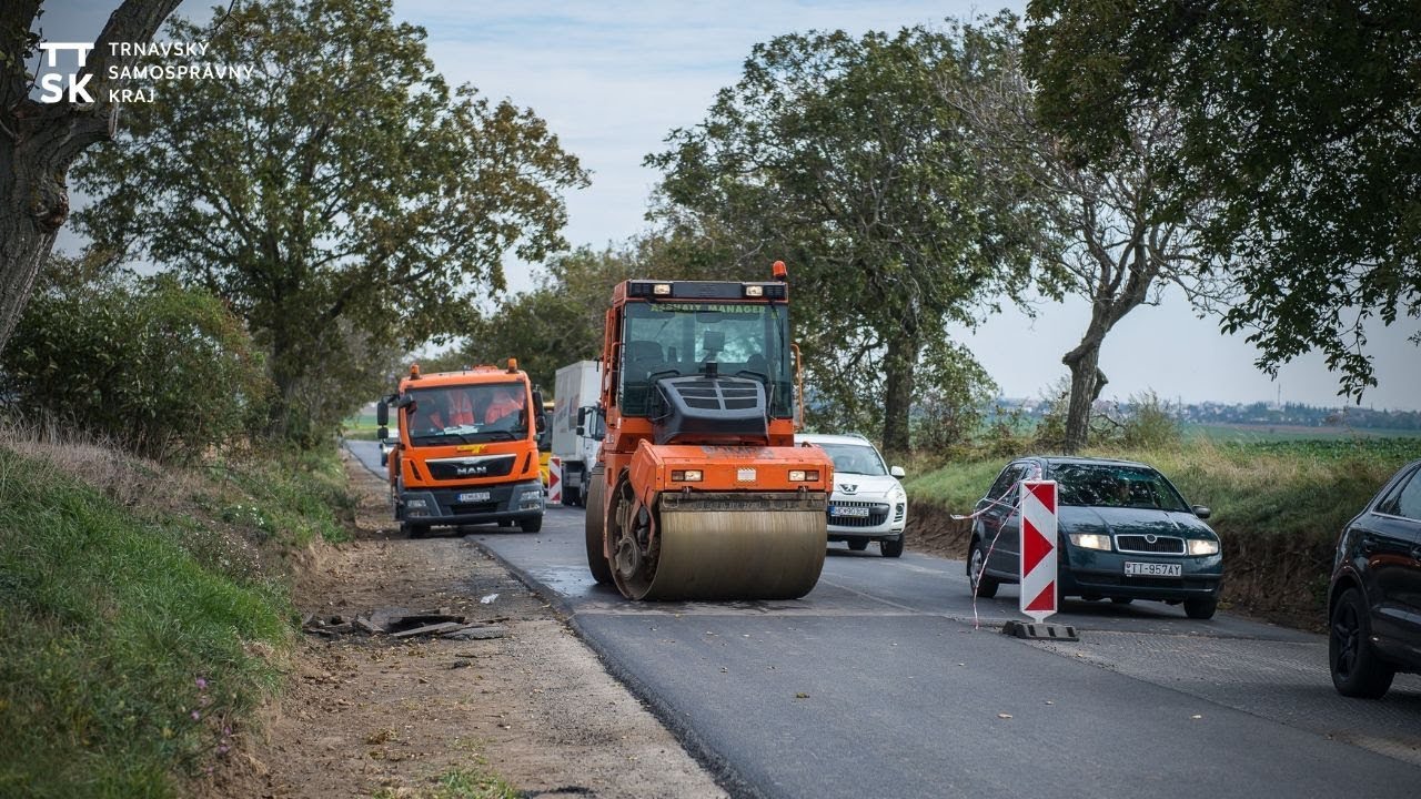 Rekonštrukcia cesty medzi Trnavou a Suchou nad Parnou