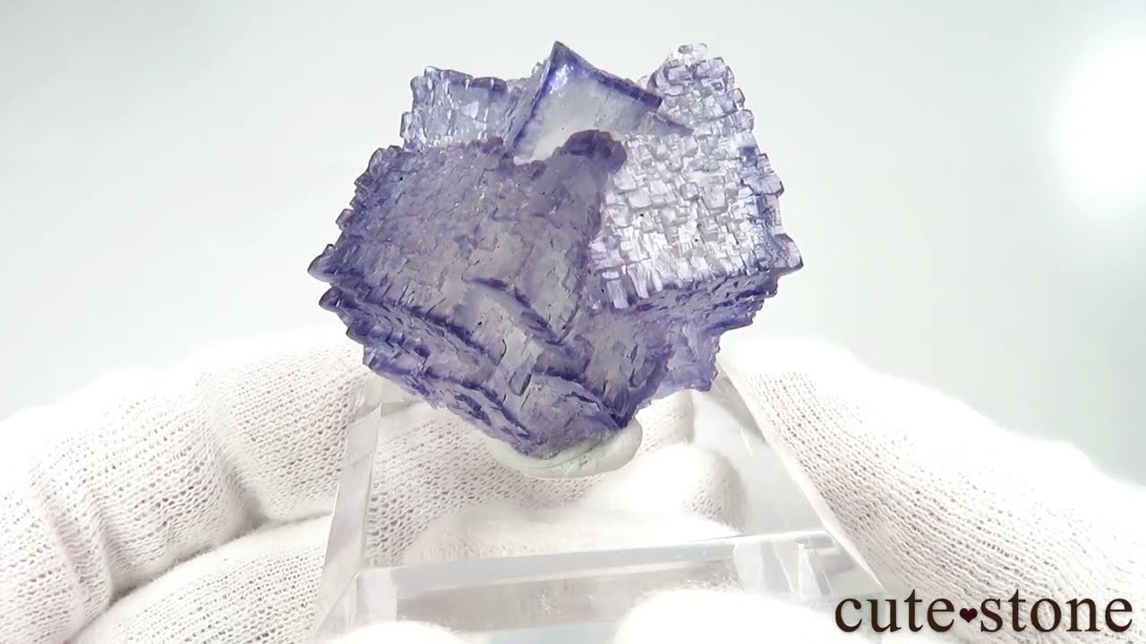 アメリカ エルムウッド鉱山産 パープルブルーフローライトの原石 No.42