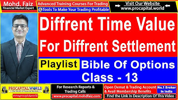 Bible of Options class 13 | time value of option example | What is time value in options