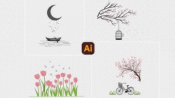 Easily create this minimalist paper texture art in Adobe Illustrator | Paper texture effect