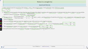 Motion in a straight line theory #SATHEE_ENGG #swayamprabha #engineeringexams