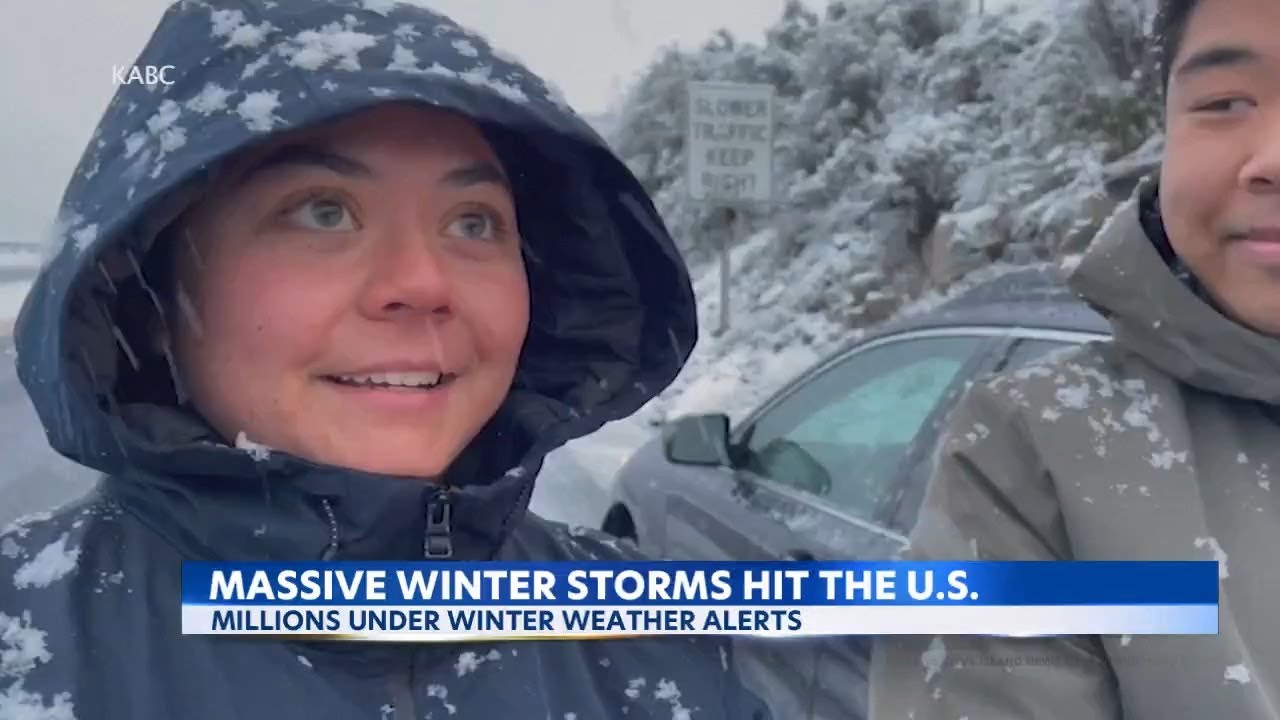 Massive winter storms pummel 60 million across most of the U.S. - YouTube