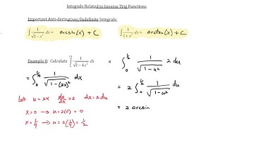 1.6.2 Integrals Involving Inverse Trig functions