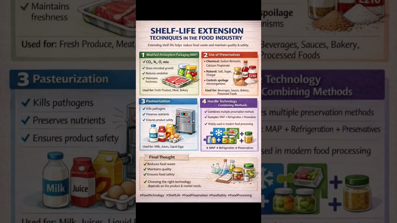 Shelf Life Extension  technology in the food industry 