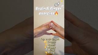 Brain&amp;finger workout🔥 #braintraining #english #cognitivehealth