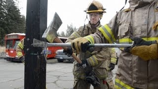 Firefighter forcible entry training