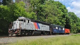 Chasing C&D RP-1X on National Train Day from Hackettstown to Phillipsburg with NJT 4112 leading