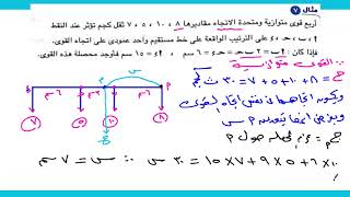 القوى المتوازي استاتيكا تالتة ثانوى2021 الجزء الثانى