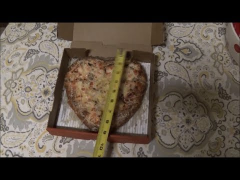 Jet's Pizza Valentine's Day Heart Pizza 2019 Real Life Review Size Large