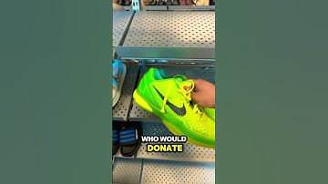 Craziest thrift find EVER!!! #kobe #resale #sneakers #la #goodwill #thriftflip #lakers #grinch