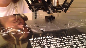 Rostock Max 2 first calibration print!