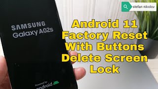 Factory Reset Samsung Galaxy A02S /SM-A025F/, Delete Pin, Pattern, Password lock.