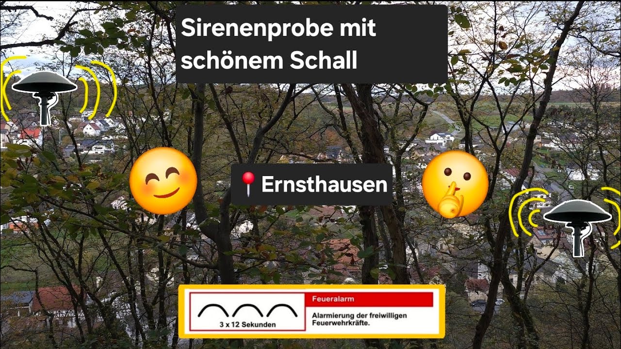Sirenenprobe mit schönem Schall | Quartalsmäßiger Probealarm  | 📍Ernsthausen | 02.11.24