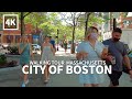 [Full Version] BOSTON TRAVEL - Walking Tour, Newbury, Boylston St, Public Garden, Beacon Hill - 4K