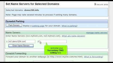 How to Update your  DNS at DynaDot.com