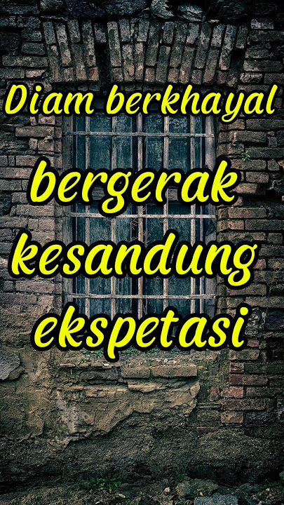 Diam Lebih Aman, Soalnya Jalanan Hidup Licin