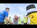 Showdown of the stars, Local 3&#39;s Jake Durant takes on Gus Macker mascot in preparation for June tour