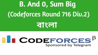 B. And 0, Sum Big | Codeforces Solution | Combinatorics | Competitive Programming | C++