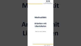 Methodikkit Statistik - Arbeiten Mit Und Auswerten Von Likertskalen