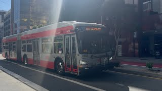 Kicked Out! SF Muni 2017 New Flyer XDE60 #6651 on Not in Service [SD]