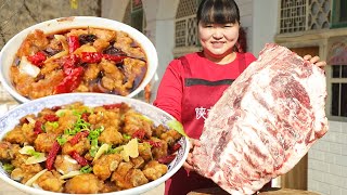 Northern Shaanxi special steamed pork ribs + steamed crispy meat, very fragrant!