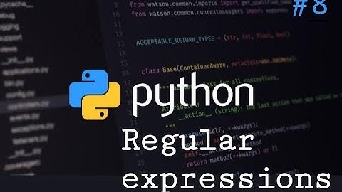Python #8 Regular Expressions according to VTU syllabus by Dr . Mahantesh K