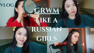 картинка: vlog, GRWM | Орос Охидууд Шиг Хөөрхөн Болоод Хичээлдээ Явав |