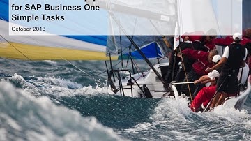 Remote Support Platform 3.0 for SAP Business One -- Simple Tasks