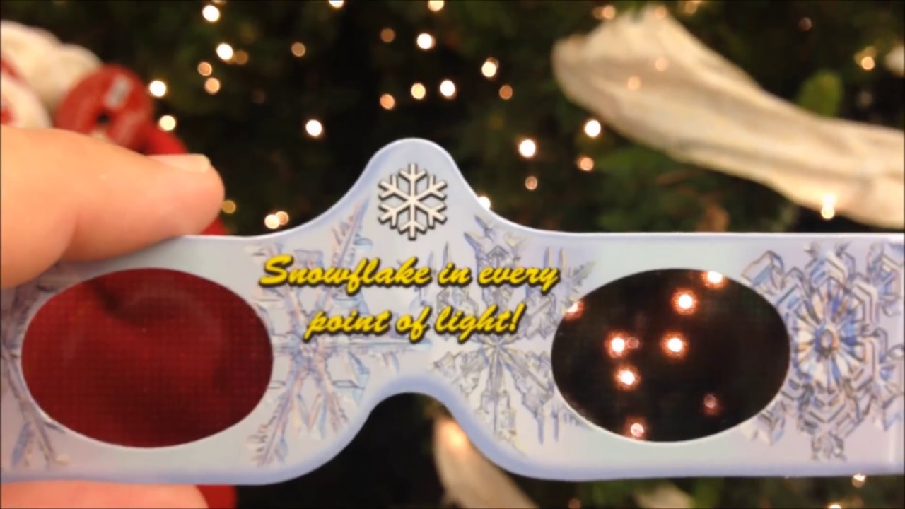 Magical 3-D Christmas Gift Paper Glasses