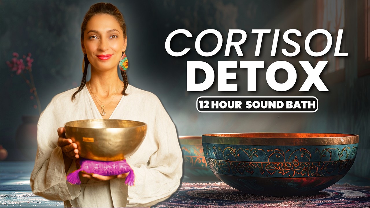 432Hz 💤 CORTISOL DETOX | Nervous System Healing | Sound Bath Meditation ...