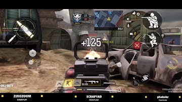 Call Of Duty Mobile | FrontLine - Map : Scrapyard | Played By ZEROZOOM