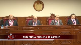 19/04/16 Audiencia Pública HD - Jurado Nacional de Elecciones