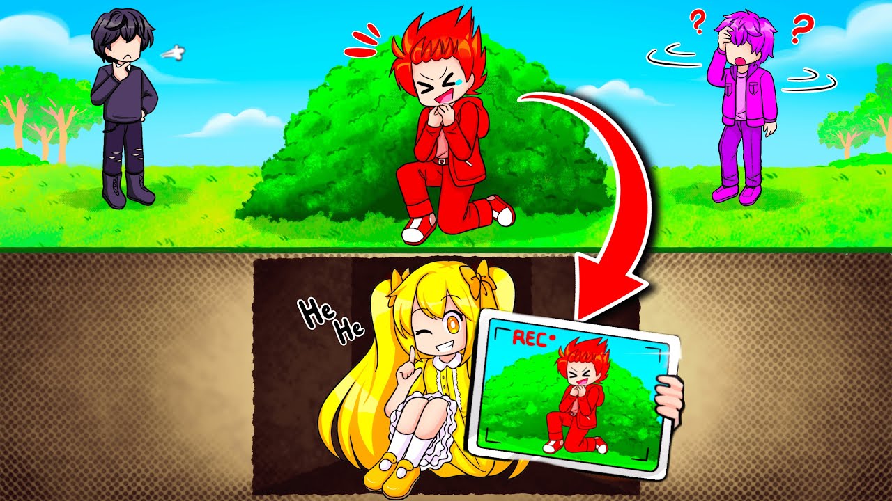 Using my SECRET UNDERGROUND BASE to CHEAT in Hide and Seek! (Roblox)