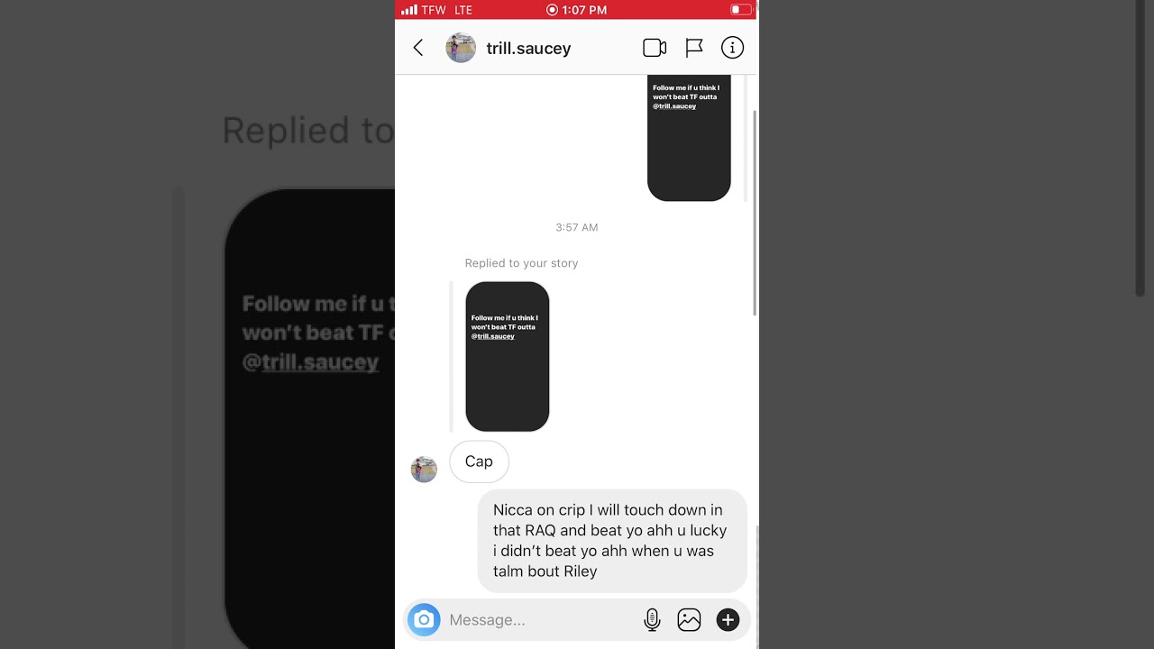 That Nicca @TrillSaucey want smoke!!!😈😈😈
