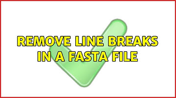 Remove line breaks in a FASTA file