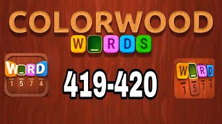 COLORWOOD WORDS Cryptogram level 419 420