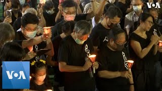 Thousands Attend Tiananmen Vigil in Hong Kong, Despite Public Gathering Ban
