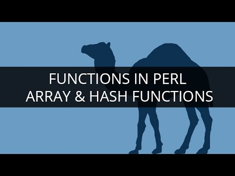 Functions in PERL | Array & Hash Functions | PERL Tutorial for Beginners | Edureka