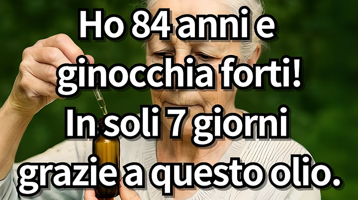 Ho 84 anni e GINOCCHIA d'acciaio! In soli 7 giorni con questo olio!