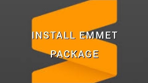 sublime text editior Emmet package install and shortcut